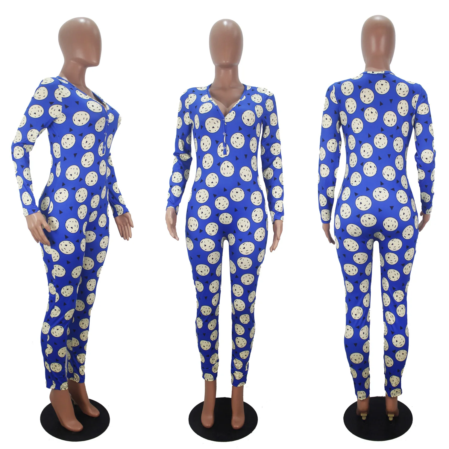 Momlover 2020 Women Onsie Cute Pajamas Women Printed Pajamas Short