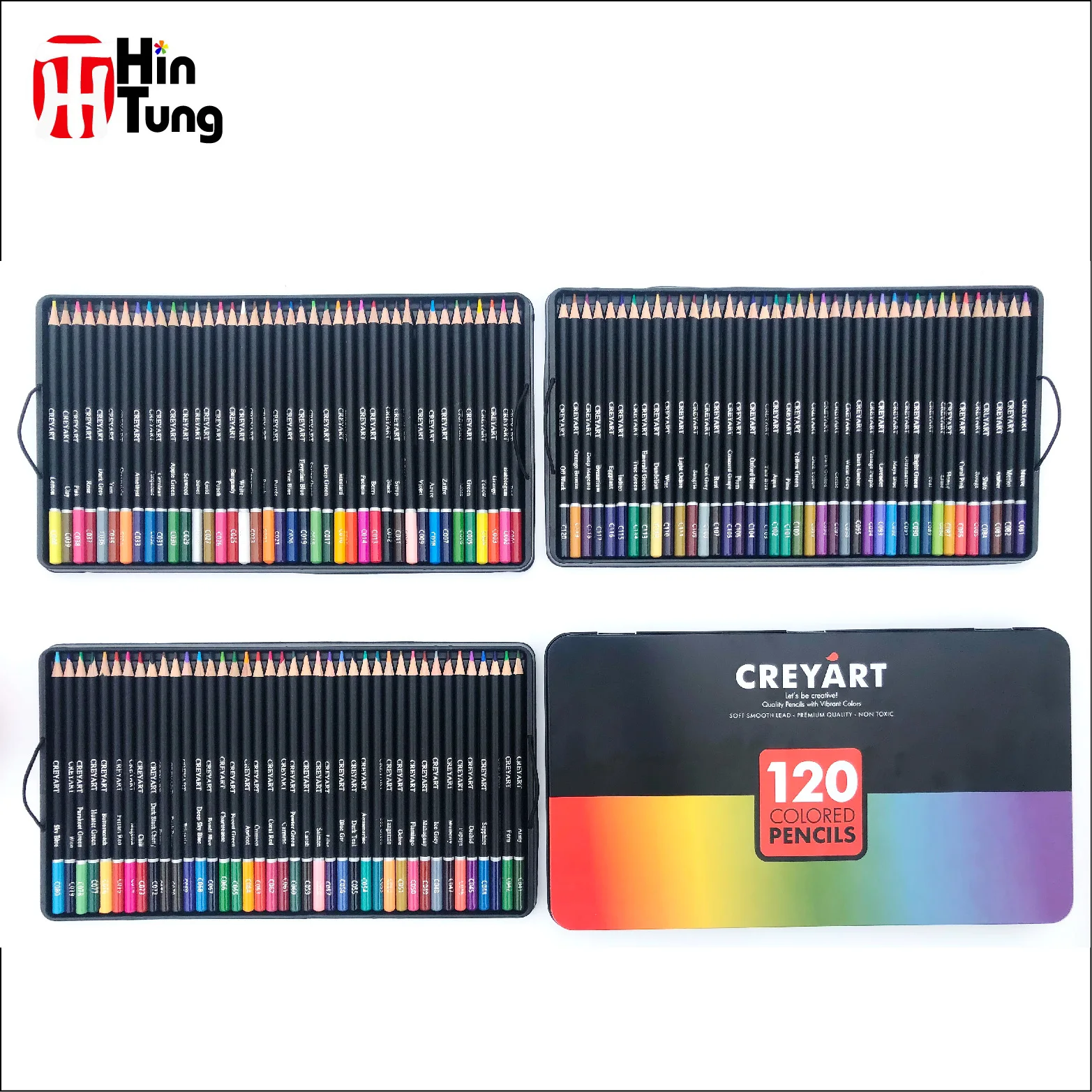 72pcs tin box packed prismacolor high