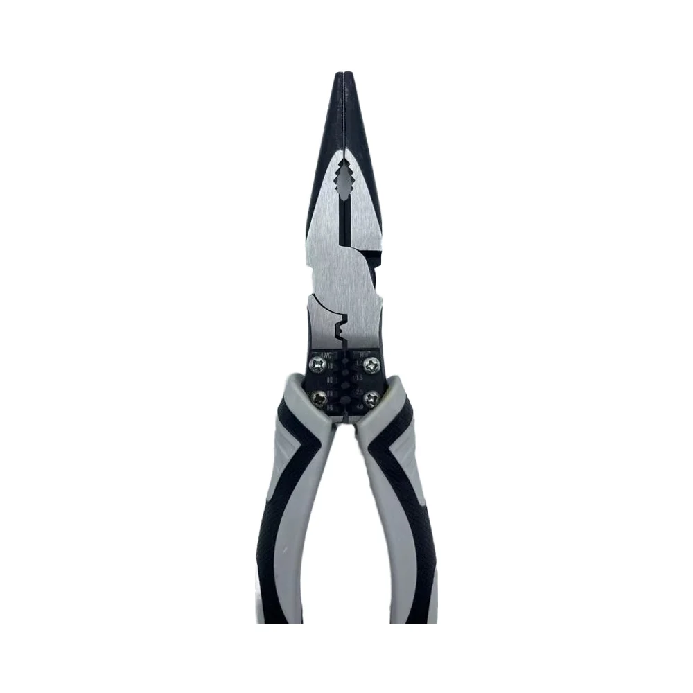 Customizable Chrome Vanadium Steel Wire Combination Pliers Multi-Function Serrated Jaw Plastic Molded Cutting Grip OEM Product supplier