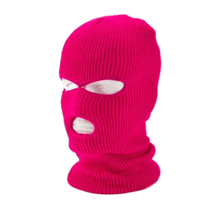 Hot Sale 3 Hole Knitted Full Face Cover Ski Mask Adult Winter Balaclava ...