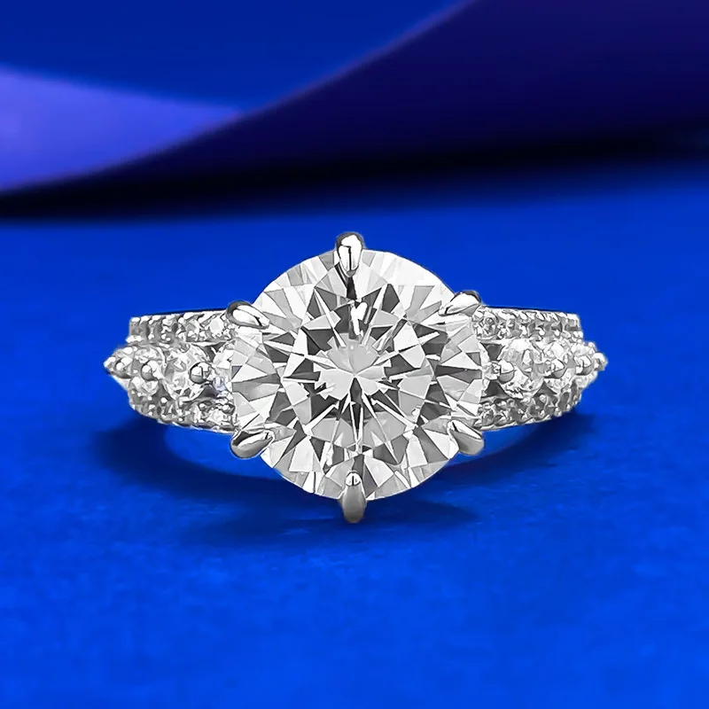 Custom IGI Certificate HTHP CVD Lab Grown Diamond Solid Gold Jewelry Lab Diamond Wedding Engagement Rings