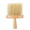 new neck face duster brush salon hair cleaning sweep comb men wooden hair brushes combs hair cut hairdressing tools