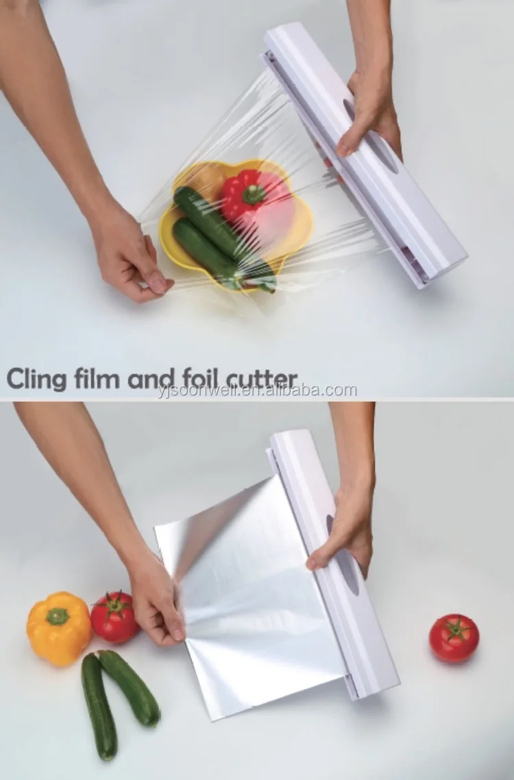 Heavy Duty Stainless Steel Cling Film Cutter Plastic Wrap Dispenser Swkg720 Buy Plastic Wrap