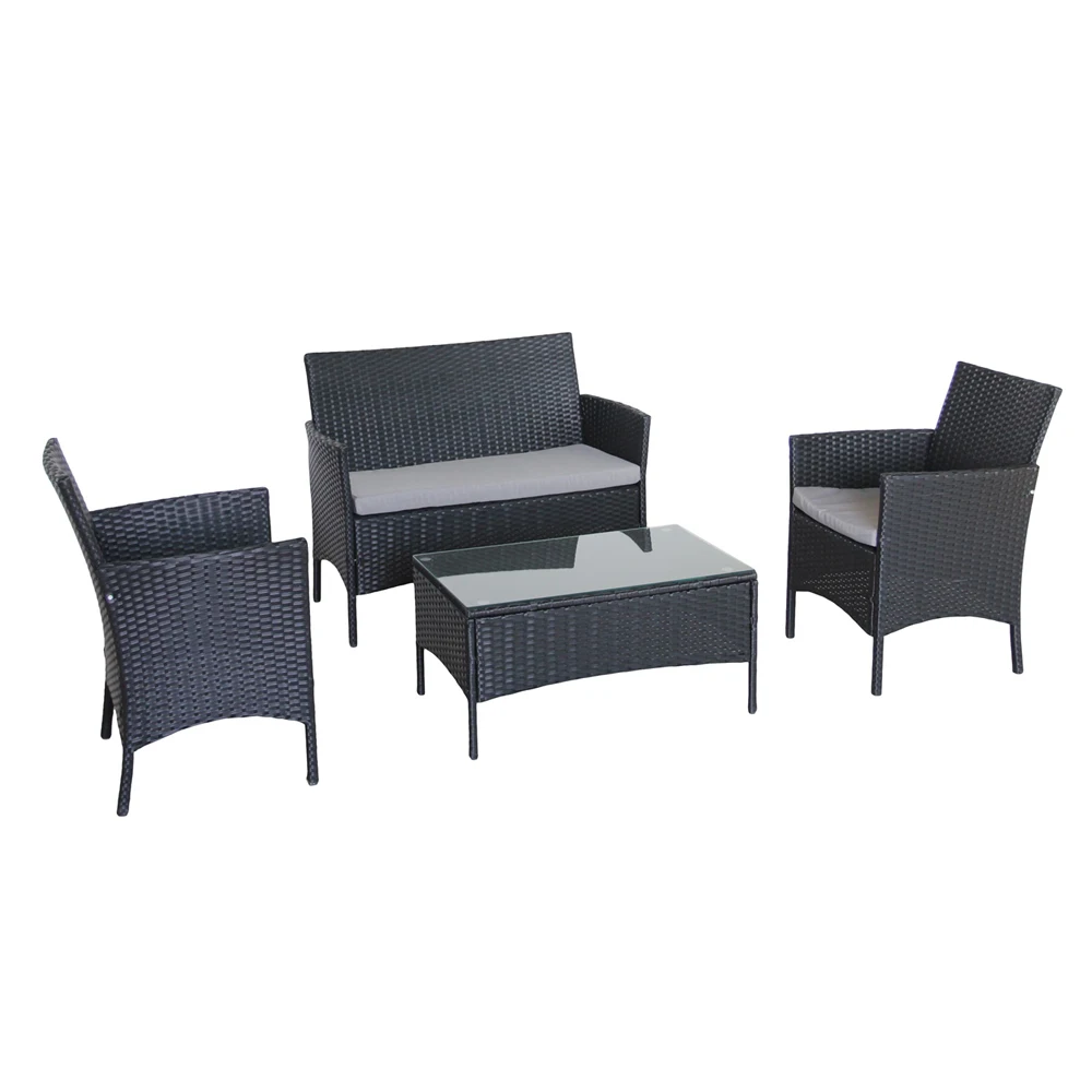 All Weather Patio Wicker Garden Sofa Poland Outdoor Synthetic Rattan