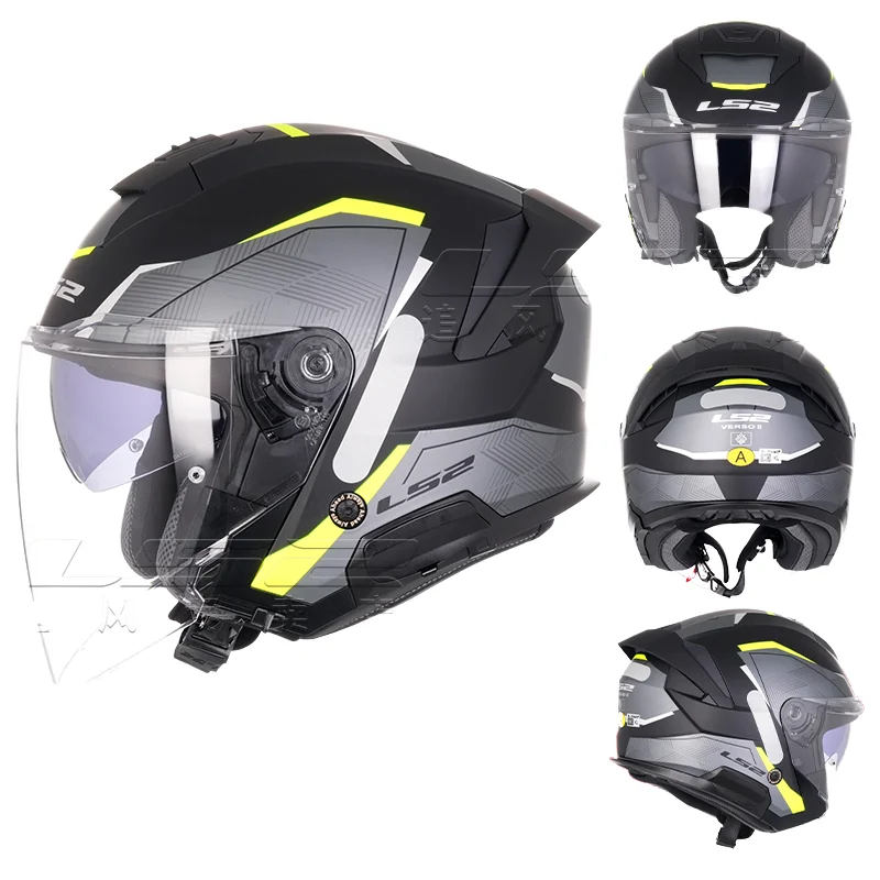 LS2 OF618 VERSO 2 Dual-Lens Open Face Helmet - New & Versatile