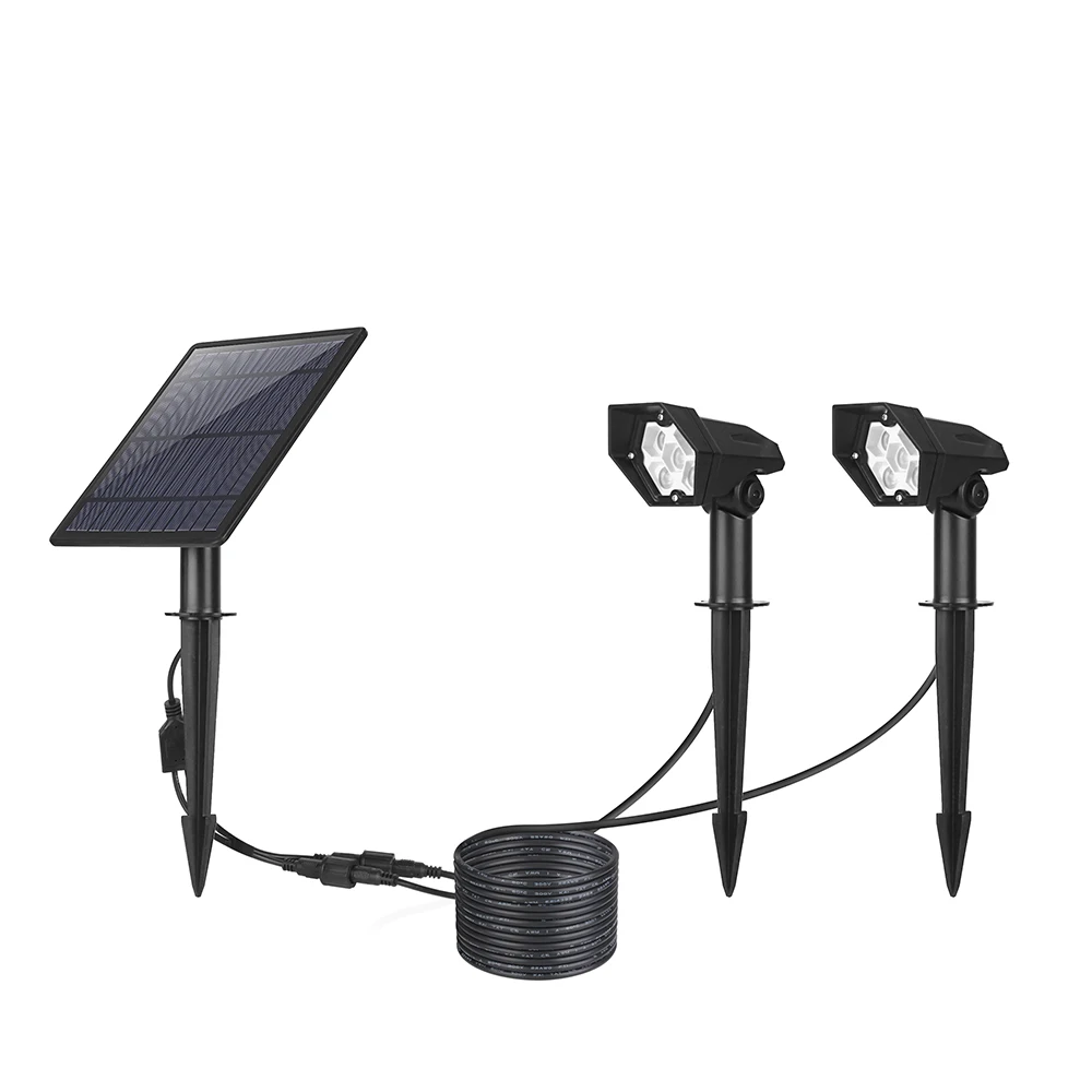 LUXINT 2020 new model  led outdoor spot lights with solar panel  for outdoor lawn landscape