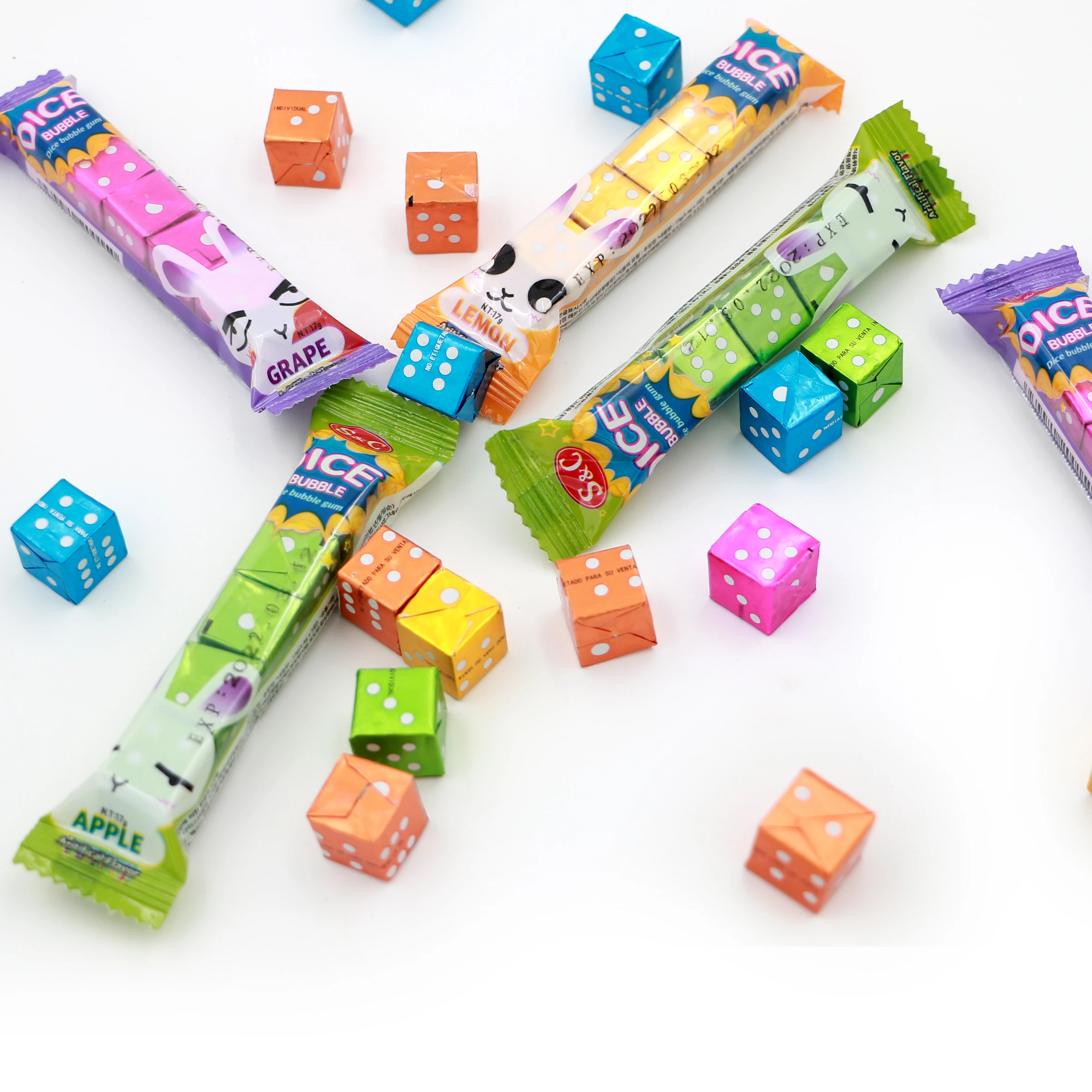 自定义果味丰富多彩的广场立方体骰子硬糖 - buy 多维数据集糖果,骰子