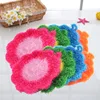 Flower Shaped Dish Scrubber Sponge Non-scratch Cute Home Kitchen Tool Bowls Pan Washing Cleaning Cloth Scouring Tableware
