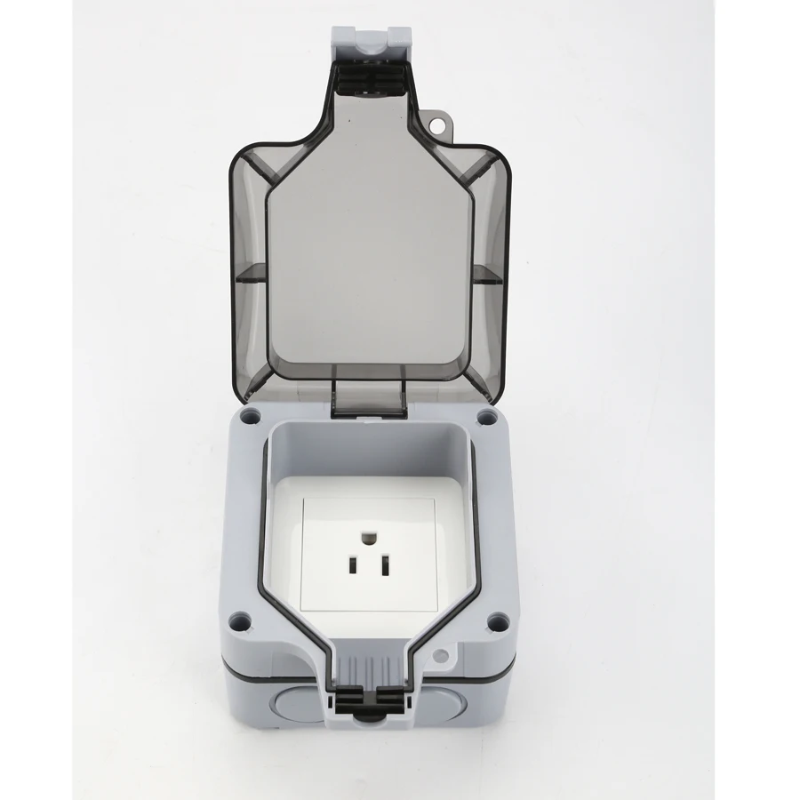 Outdoor Use Switch Box Plastic Outlet Boxes Single Electrical Outlet