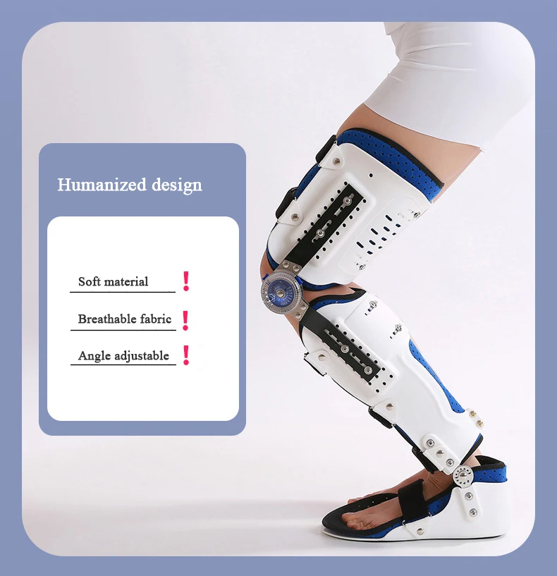 Adjustable Joint Orthopaedic Fixer Device Hinged Knee Sleeve Support