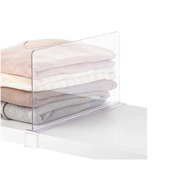 Clear Acrylic Shelf Dividers For Closets Separator And Organizer Buy Clear Acrylic Shelf