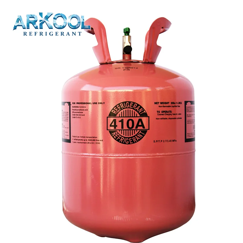 99.99% high purity refrigerant gas r410 price for sale