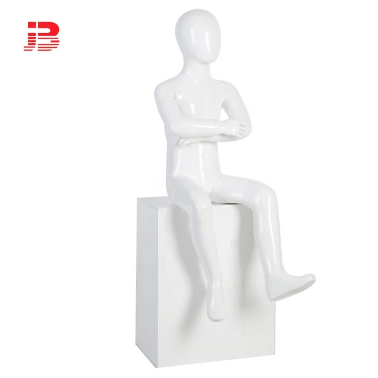 Mannequin display sitting male  kids mannequin for showcase factory