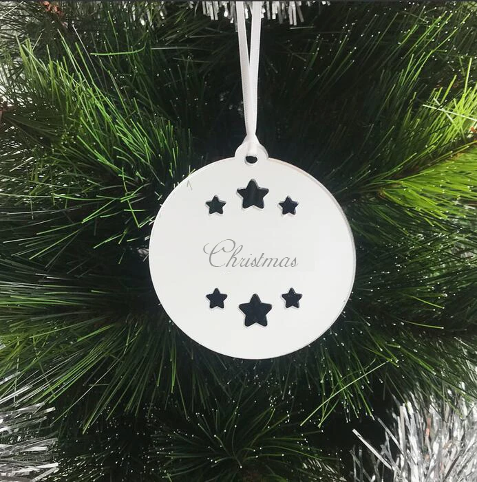 Factory Directly Sales Personalised Mirror Acrylic Christmas Ornament ...