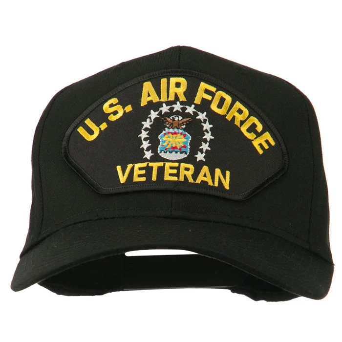 Us Air Force Veteran Militer Patch Topi 