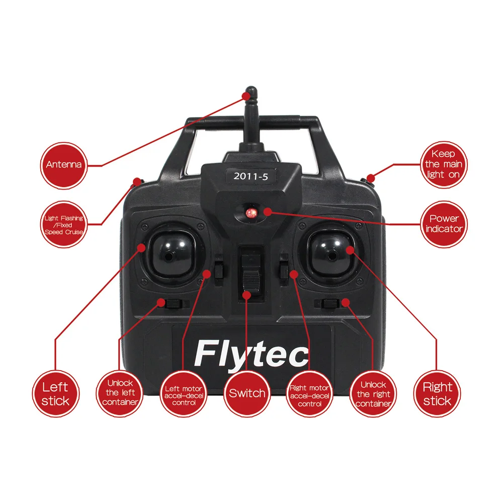 Flytec 2011-5 RC Fishing Bait Boat - Smart Carp Fishing Tool