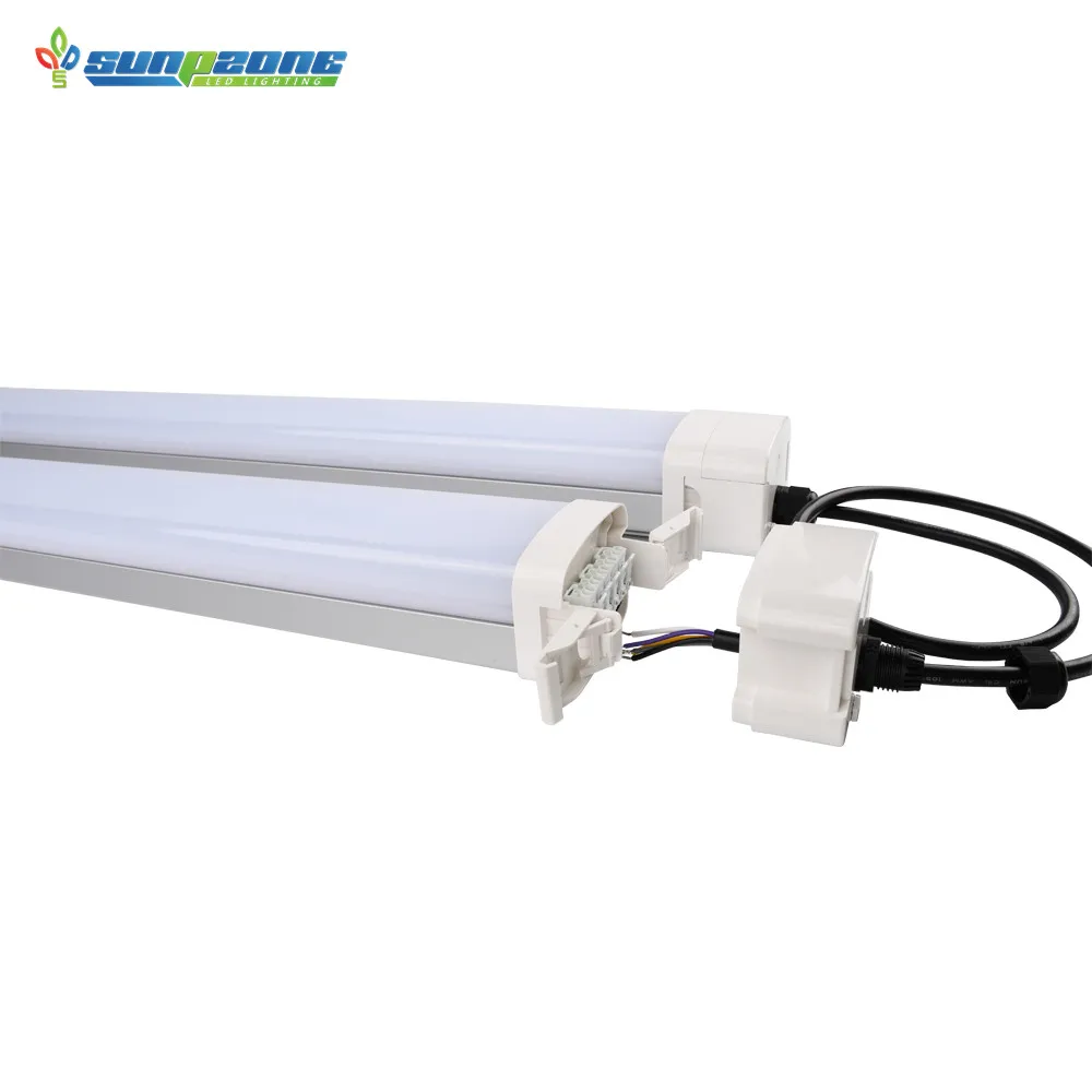 DIY linkable CCT led linear tri-proof light led batten vapor tight fixture led triproof light ip65 led waterproof light