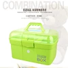 wholesale household PP plastic medicine chest pill make up case storage box function with handle drawer basket organize portable