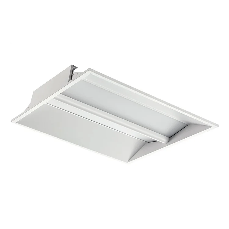 White Plastic chimney Steel Sheet 30w 45w Dimmable Integrated LED Panel Troffer