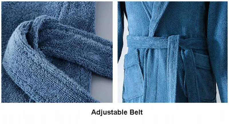 Premium Super Soft Cotton Hotel Bathrobe Combed Terry Cotton Bath Robe Sleepwear Adult Hooded Bathrobe With Hood