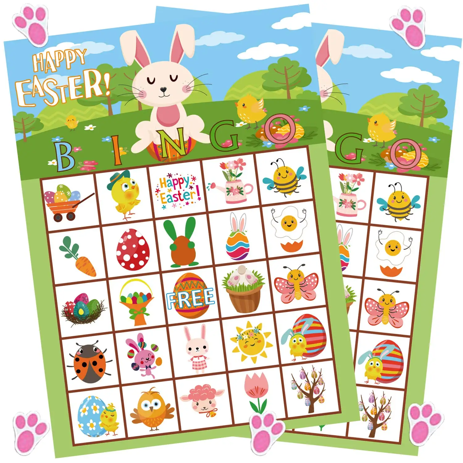 Easter Games For Party Easter Bingo Game For Kids With 24 Players Easter Party Supplies For Family Classroom Activities Buy Paper Game Card Easter Bingo Game Card Easter Bingo Game Card For Party