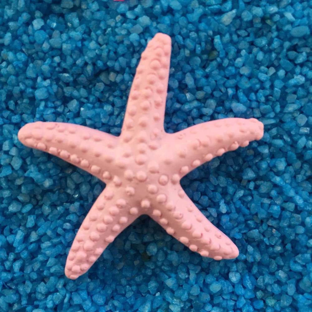 Plastic Beach Coastal Simulation Starfish DIY Craft Ornament Fish Tank Decor ORN