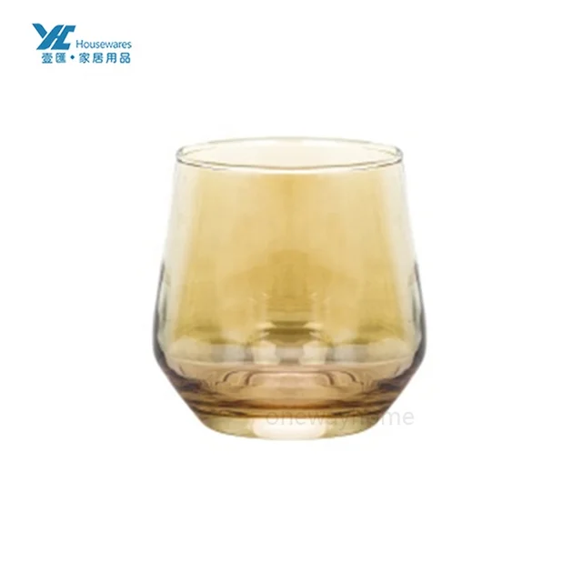 13 Oz Stemless Restaurant Drinking Home Decor Printed Glass Tumbler