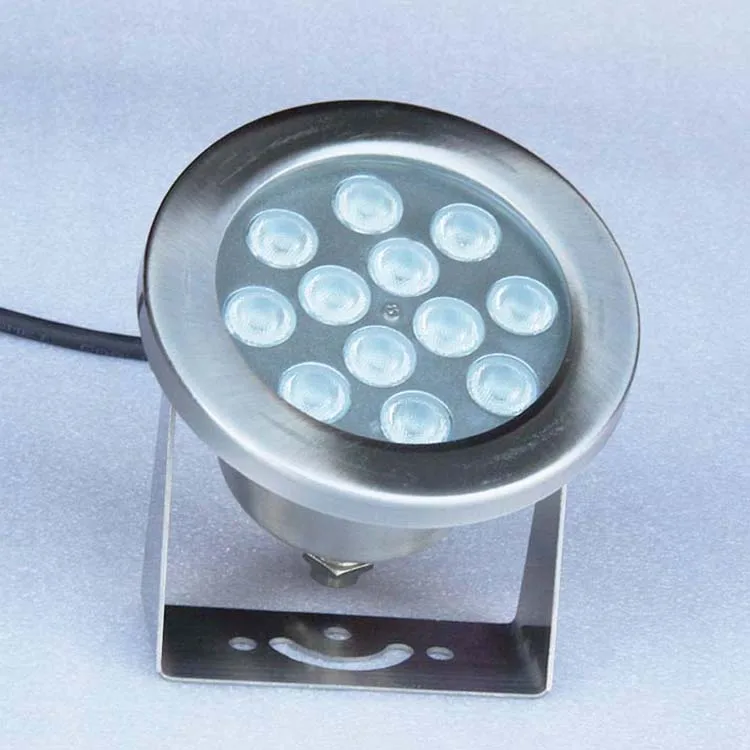 Waterproof IP68 underwater led swimming pool lighting steel glass stainless power for fountain