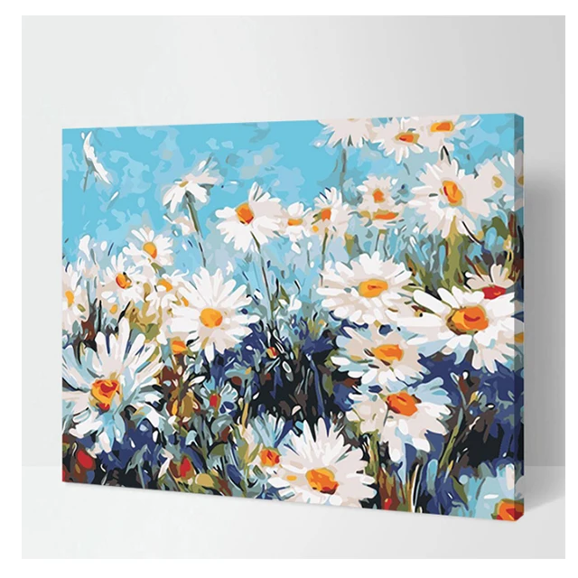 Thử tài mình với bộ sơn dầu số theo số DIY vẽ hoa hoang dã trắng như trong hình ảnh và đem đến cho món quà tặng đầy ý nghĩa cho người thân yêu. Hãy cùng khám phá hình ảnh để thấy được sức hút và độ đẹp của những bông hoa này.