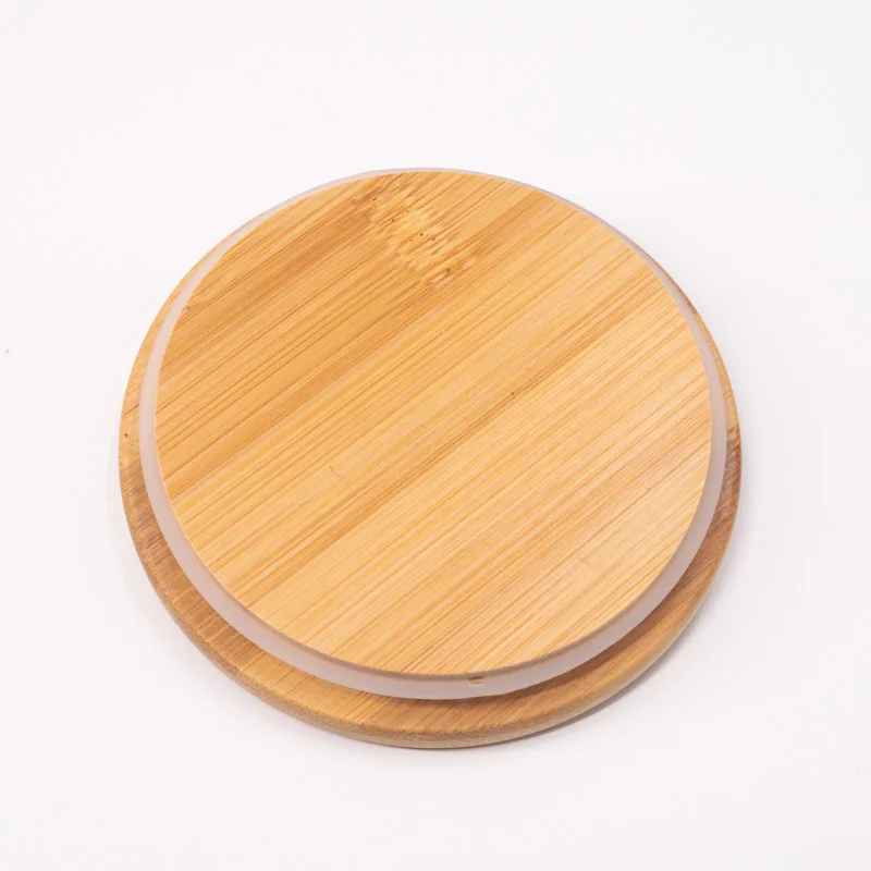 Mescente Eco Friendly White Glass Candle Jar Black Wood Lid Buy Eco