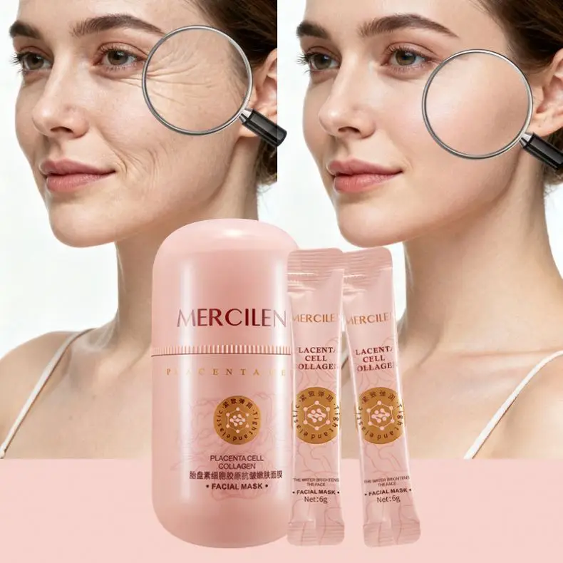 MERCILEN Face Mask with Hyaluronic Acid & Collagen - Anti-Wrinkle