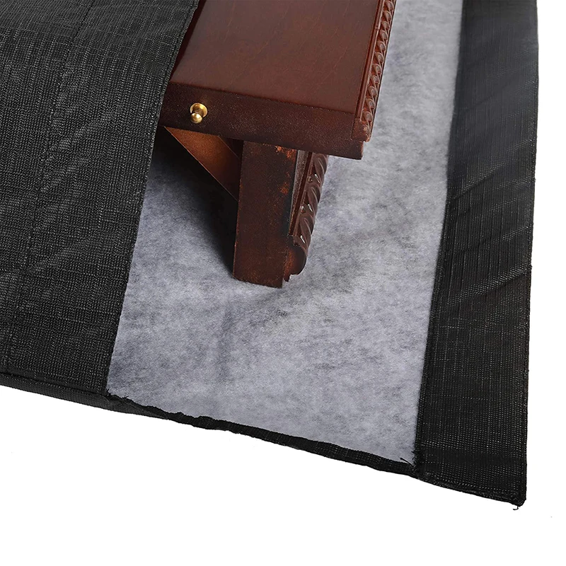 Felt Lined Dining Table Leaf Storage Bag With Hook And Loop Closure