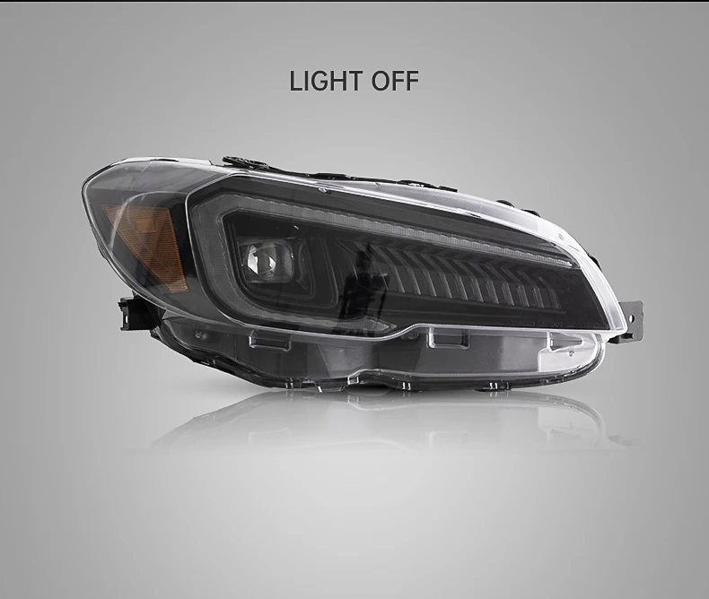 VLAND Clear Reflector LED Headlights For Subaru WRX STI