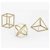 Creative Nordic country modern minimalist three-dimensional geometric alloy wrought iron home soft decoration sample decoration