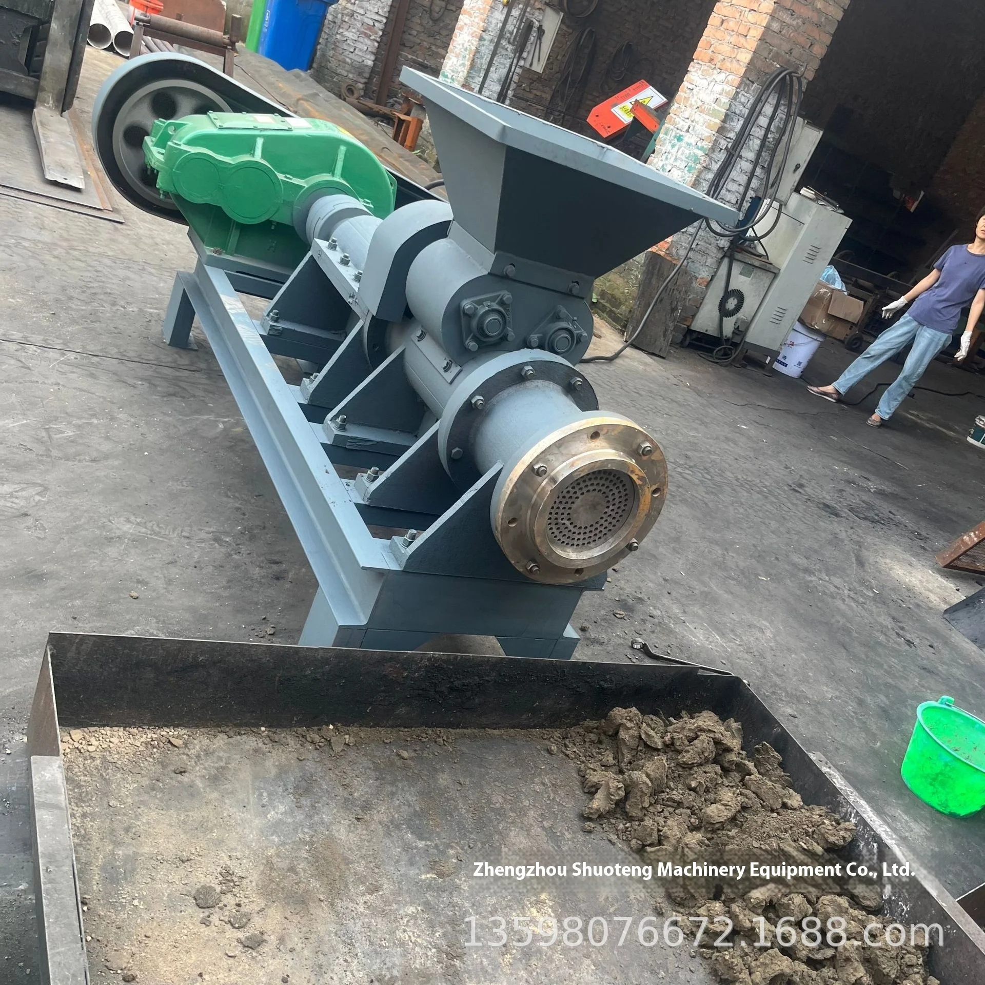Nova Máquina De Barra De Pó De Carvão Vegetal Shell De Coco Carvão De Aço Azul Formando Fazenda Biomassa Briquete De Pó De Carvão Máquina De Escória