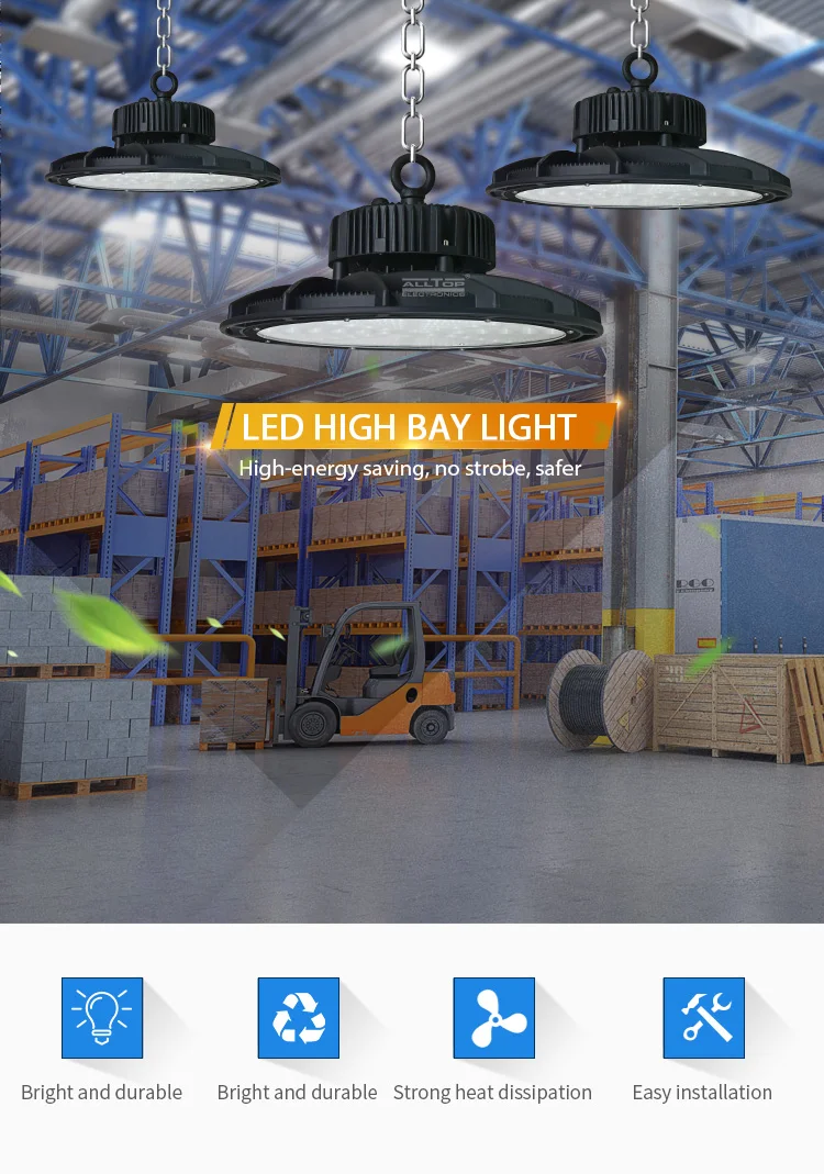 Waterproof high power industrial bridgelux 250w led high bay light