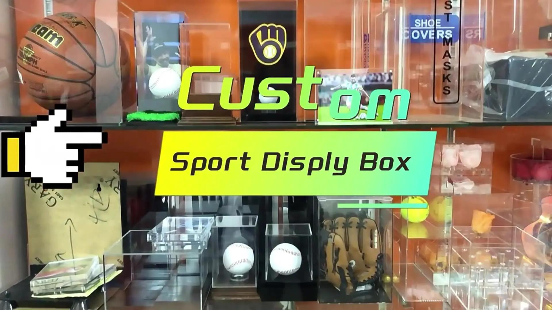 Vitrine De Collection Pour Ballon De Basket - Plexiglas Et Socle Bois