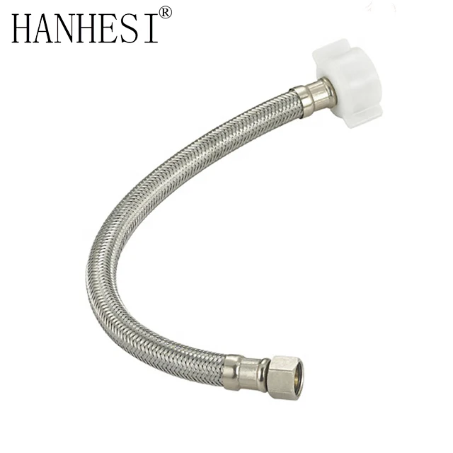 North American Toilet Connector Stainless Steel Braided Hose 3/8