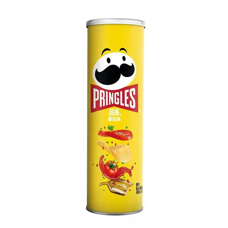 Pringles Potato Chips 110g Tomato Flavor Canned Puffed Food Snack ...