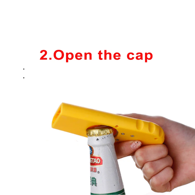 Customized Logo Automatic Opener Shooting Gun Bottle Opener,Beer