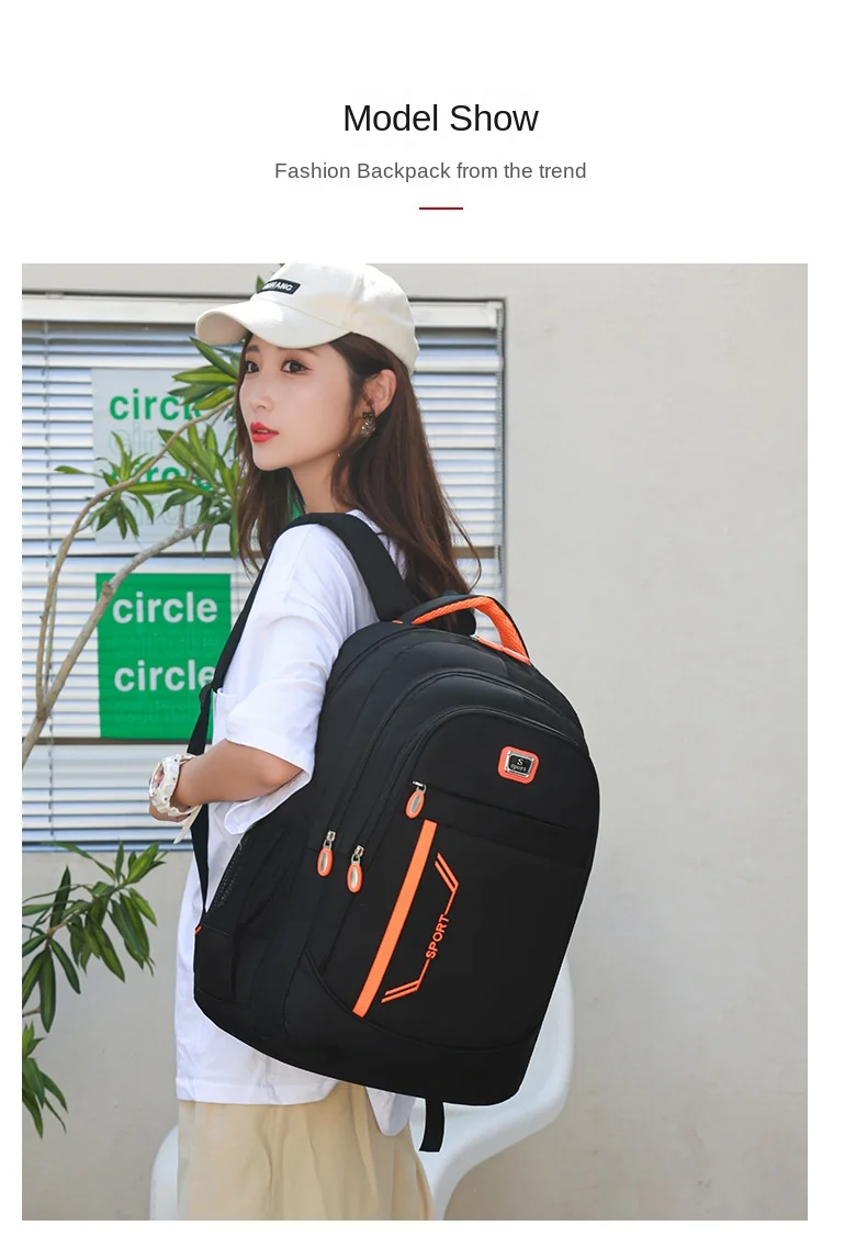 Women's Korean Style Large Capacity Backpack Men's Computer Bag Fashionable Schoolbag for Junior Senior High School Backpack