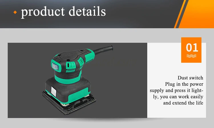 China Made Hot Selling DCA ASB240-110 300W Wall Electric Sander Variable Speed Finishing Industrial Sander 