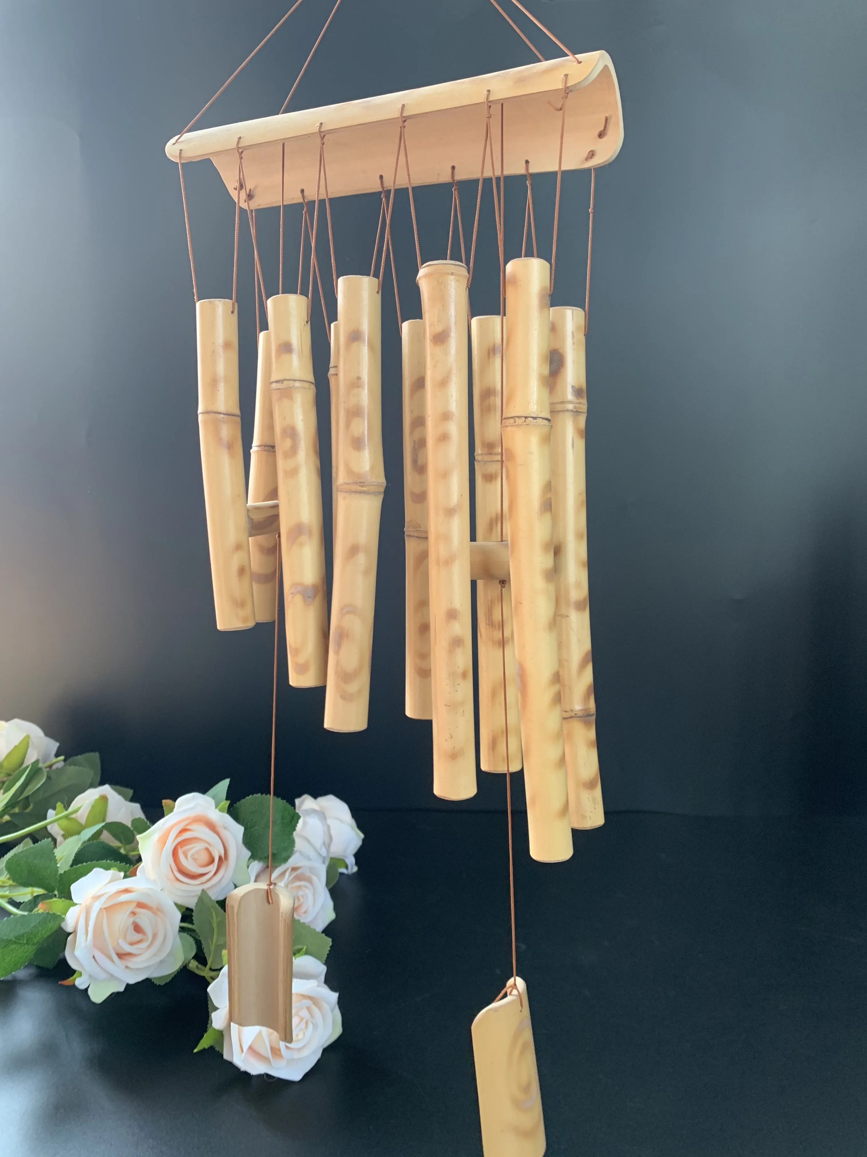 Handmade Crafts Natural Custom Wind Chimes Outdoor Bamboo