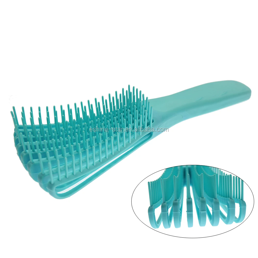Private Label Hot Selling Hair Brush Professional Flexible Tooth Rubber