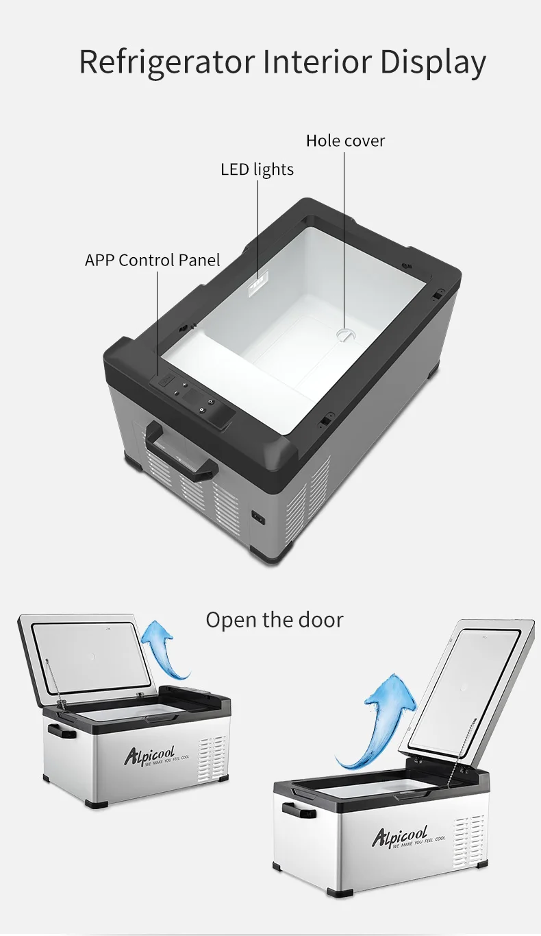 C30 Alpicool Dc Compressor Cooler Box Mini Portable Deep Freezer 12v Refrigerator Car Fridge