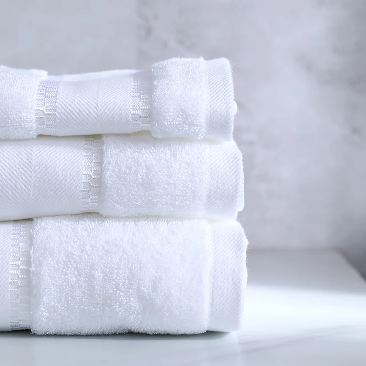 5 Star Palais Royale Hotel Bath Towels 4 Pieces 100 Cotton White