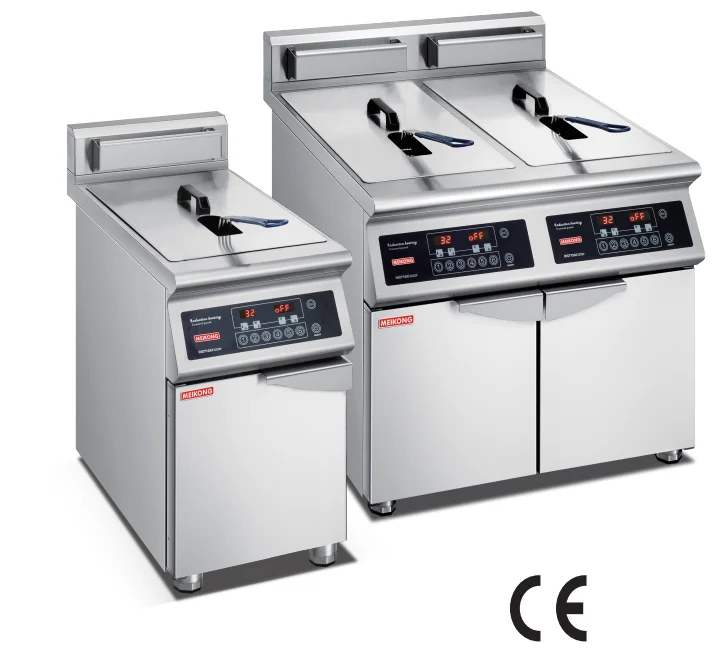 All Electric Cooking Deep Fryer Oil Filter Machine Double Commercial