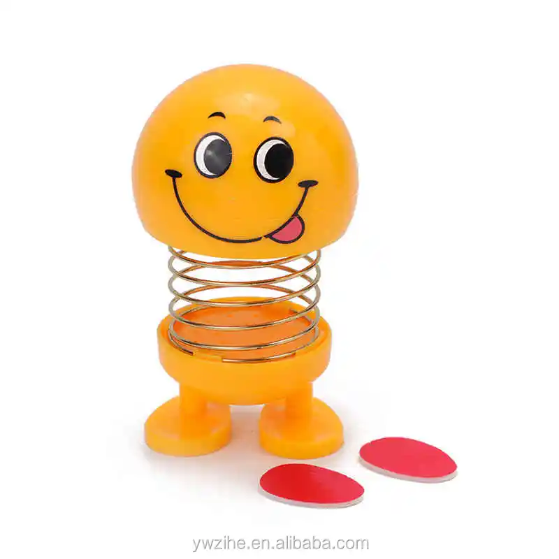 New Shaking Head Toy Car Accessories Doll Cute Cartoon Funny Expression