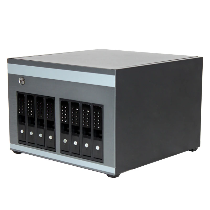 8 Bay Mini Itx Nas Case With Cooling Fans Can Support Eight Hotswap ...