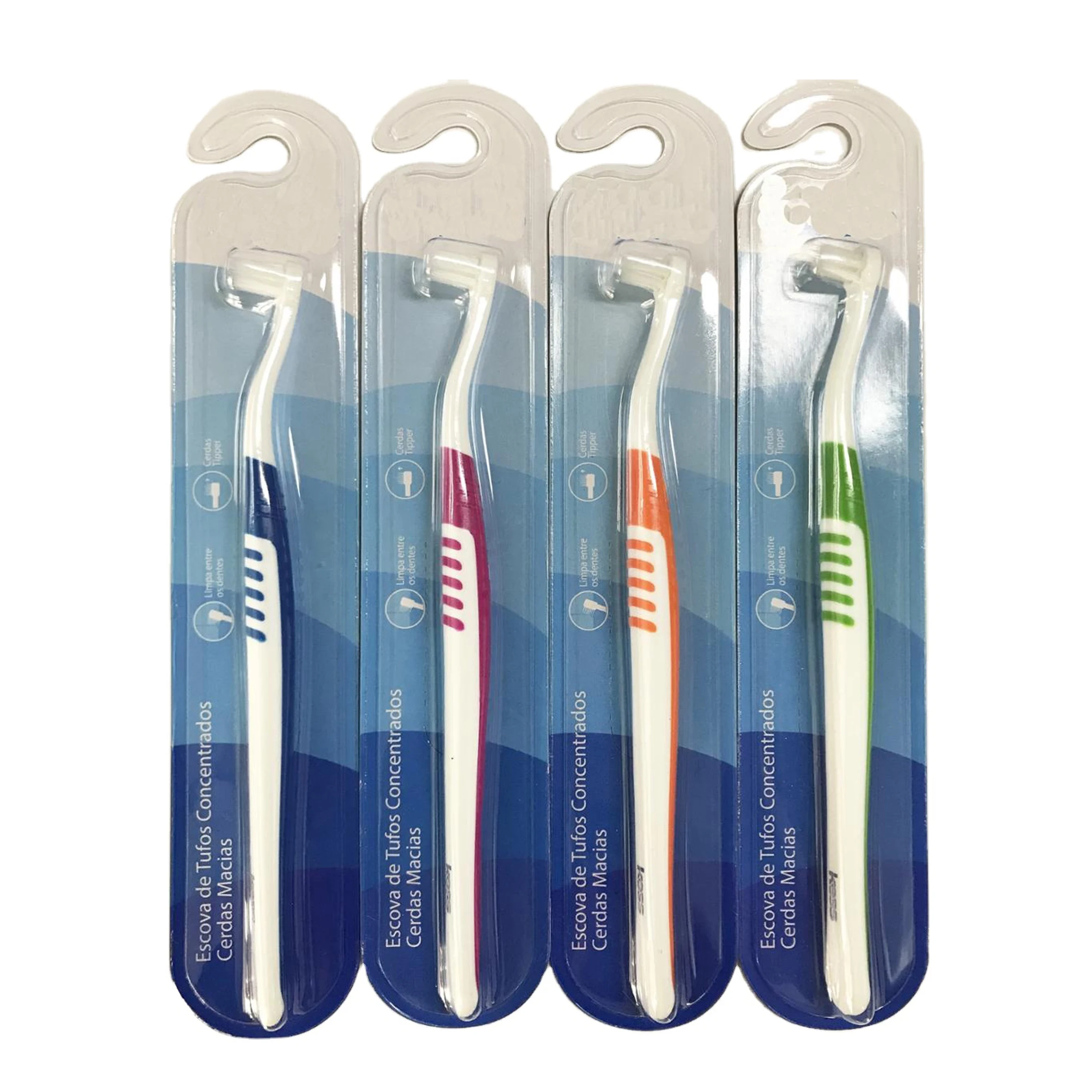 
Manufacturer OEM New Design manual plastic replaceable brush head deep clean dupont Interdental tooth brush 